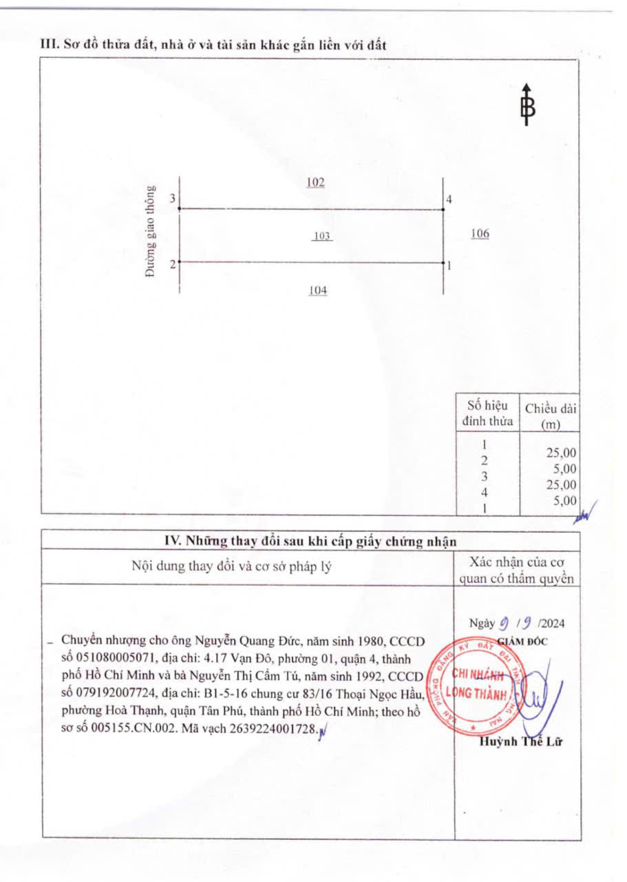 Đất đẹp tái định cư 3 tỷ4